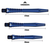 Cañas Mission Aluminio Atom Shaft Blue 41mm - 4