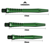 Cañas Mission Aluminio Atom Shaft Green 47mm - 4
