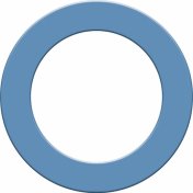 Surround Designa Dartboard Heavy Duty Plain Azul - 1