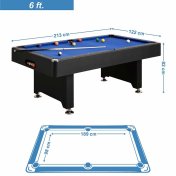 Billar Americano BlackStar 6 ft  - 8