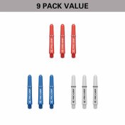 Cañas Target Pro Grip Shaft Short 3 sets Negro-Blanco-Rojo (34mm) - 3