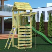 Fungoo Gaia TL Parque infantil de jardín de madera con tobogán - 3