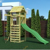 Fungoo Gaia TL Parque infantil de jardín de madera con tobogán - 5