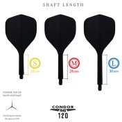 Plumas Condor Axe Standard 120 Blanco M 24.0mm 3 Uds. - 9