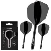 Plumas Winmau Darts Fusion Black Short 22-64mm N6 - 2