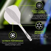 Plumas Winmau Darts Fusion Transparente Intbetween 28-70mm N6 - 3