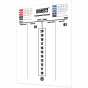 Pizarra One80 Tournament Scoreboard 60x44cm - 2