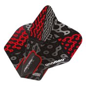 Plumas Winmau Darts Prism Delta Cypher Rojo Negro - 3