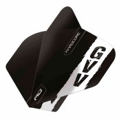 Plumas Flights Red Dragon Gian van Veen Black with GVV logo Hardcore Standard  - 2