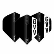 Plumas Flights Red Dragon Gian van Veen Black with GVV logo Hardcore Standard  - 3