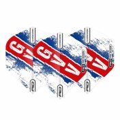 Plumas Flights Red Dragon Gian van Veen Red White and Blue Hardcore Standard - 2