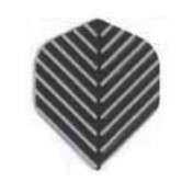 Plumas Amerithon Standard Negra Rayas Plata - 2