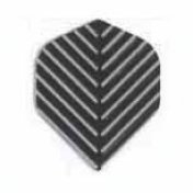 Plumas Amerithon Standard Negra Rayas Plata - 1