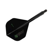 Plumas Condor Axe Standard L4zyAlone Negro S 21.5mm 3 Uds. - 3