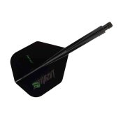 Plumas Condor Axe Shape L4zyAlone Negro M 27.5mm 3 Uds. - 3
