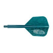 Plumas Condor Axe Doodle Feather Verde Azul Shape L 33.5mm 3 Uds.  - 3