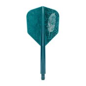 Plumas Condor Axe Doodle Feather Verde Azul Shape M 27.5mm 3 Uds.  - 1