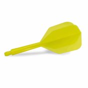 Plumas Condor Axe Shape Amarillo XL 37.5mm 3 Uds.  - 2