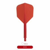 Plumas Condor Axe Shape Rojo XL 37.5mm 3 Uds.  - 2