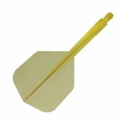 Plumas Condor Axe Shape Amarillo Claro XL 37.5mm 3 Uds.  - 2