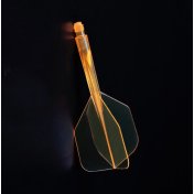 Plumas Condor Axe Shape Neon Naranja XL 37.5mm 3 Uds.  - 3