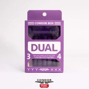 Estuche Dardos Condor Box Dual Clear Purple - 2