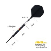 Dardos Cuesoul Jiho D1 Soft tip 90% 19g - 3