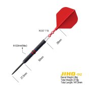Dardos Cuesoul Jiho D2 Steel 90% 26g - 2