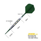 Dardos Cuesoul Jiho D3 Soft tip 90% 20g - 2