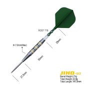 Dardos Cuesoul Jiho D3 Steel 90% 21g - 2