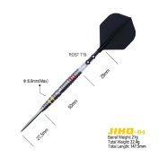 Dardos Cuesoul Jiho D4 Steel 90% 21g - 2