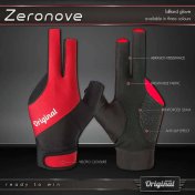 Guante Billar Original 09 Rojo XL - 3