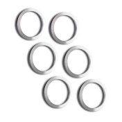Anillos Shot Lock Rings Set Silver 6 Unidades - 2