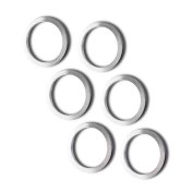 Anillos Shot Lock Rings Set Silver 6 Unidades - 3