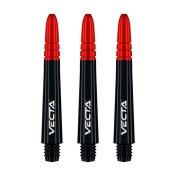Cañas Winmau Darts Vecta Shaft Negro Rojo 34mm  - 2