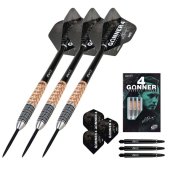 Dardos One80 Gunner 4 Lourence Ilagan Black Rose Oro 90% 24gr - 3