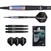Dardos One80 Gunner 4 Lourence Ilagan Black Rainbow 90% 22gr - 2