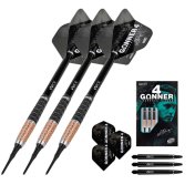 Dardos One80 Gunner 4 Lourence Ilagan Black Rose Oro 90% 20.5gr - 5