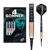 Dardos One80 Gunner 4 Lourence Ilagan Black Rose Oro 90% 20.5gr - 6