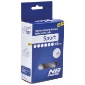 Blister 6 Pelotas Ping Pong Enebe Sport Blanco - 1