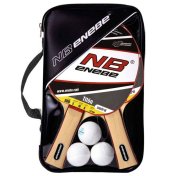 Pack de 2 Palas Ping Pong + 3 Pelotas Enebe Tifon Serie 300 - 1