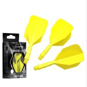 Plumas Viper Diamond Core Standard Amarillo Neon Larga 73mm - 3