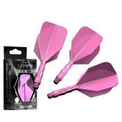 Plumas Viper Diamond Core Standard Rosa Neon Larga 73mm - 3