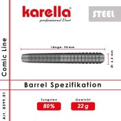 Dardos Karella Línea Comic CL-1 Steel 22gr - 5