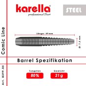 Dardos Karella Línea Comic CL-5 Steel 21gr - 7