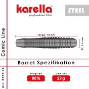 Dardos Karella Línea Comic CL-4 Steel 23gr - 6