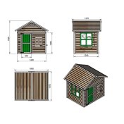 Casita elevada Masgames Flam (60 cm) madera panelada - 7