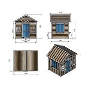 Casita elevada Masgames Visby (60 cm altura) madera panelada - 7