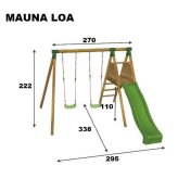 Parque infantil Masgames Mauna Loa con asiento de bebé - 2