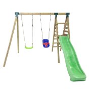 Parque infantil Masgames Mauna Loa L con madera cuadrada con asiento de bebé - 1